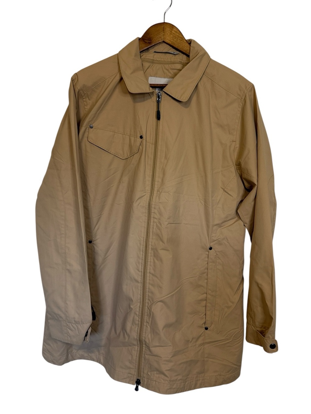North End Ladies Jacket Full Zip Mesh Lined Collar Tan Neutral XXL Classic